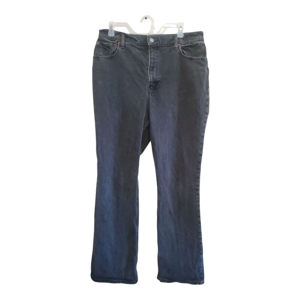 Abercrombie & Fitch The ’70s Vintage Flare Jeans 32 / 14R Ultra High Rise Gray